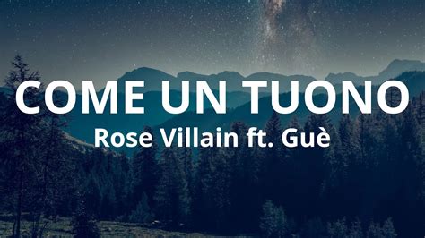 COME UN TUONO (PART. GUÈ) (Lyrics in English) .